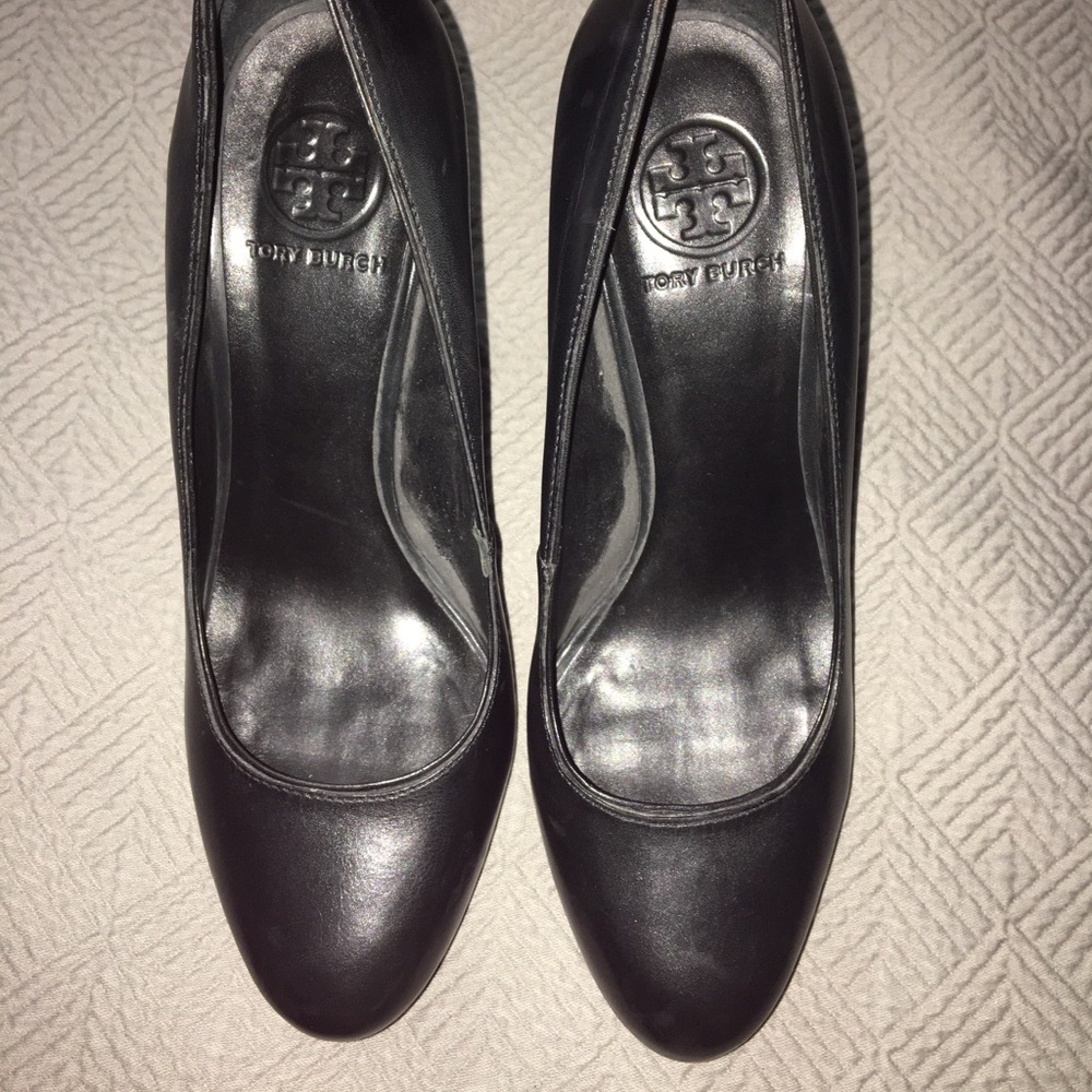 Tory Burch, Black, leather, size 8.5, pumps